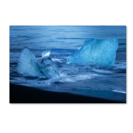 Philippe Sainte-Laudy 'Melting Blue' Canvas Art,16x24